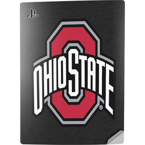Ohio State University OSU Buckeyes Black PS5 Digital Edition Console Skin