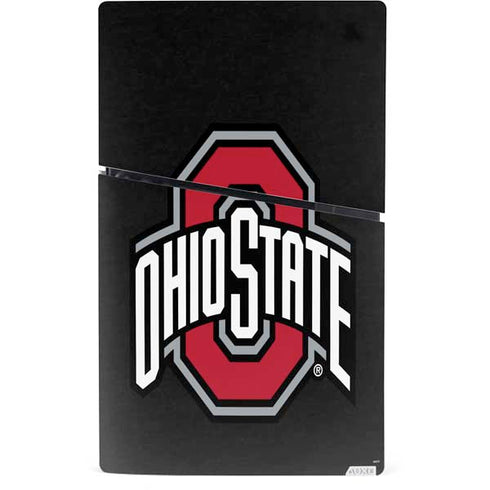 Ohio State University OSU Buckeyes Black PS5 Slim Digital Edition Bundle Skin