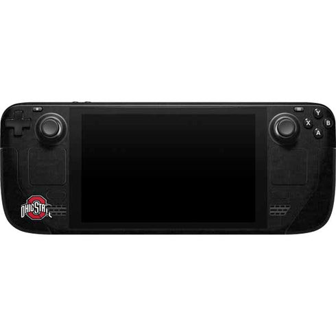 Ohio State University OSU Buckeyes Black Steam Deck Handheld Gaming Computer Skin