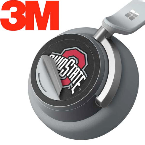 Ohio State University OSU Buckeyes Black Surface Headphones Skin