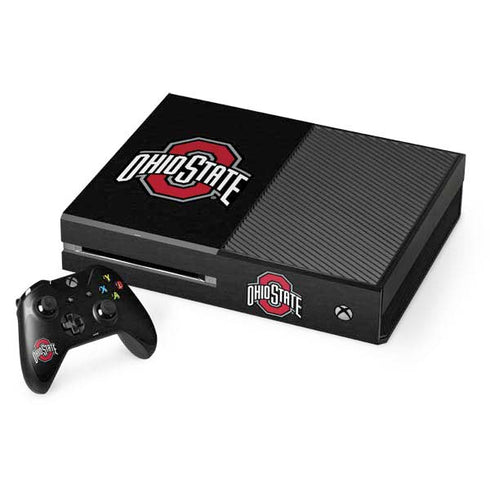 Ohio State University OSU Buckeyes Black Xbox One Console and Controller Bundle Skin