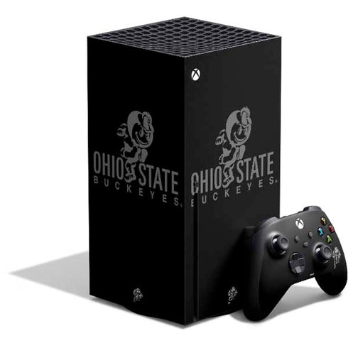 Ohio State University OSU Buckeyes Black Xbox Series X Bundle Skin