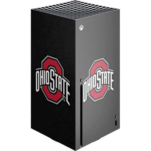 Ohio State University OSU Buckeyes Black Xbox Series X Console Skin