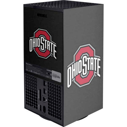 Ohio State University OSU Buckeyes Black Xbox Series X Console Skin