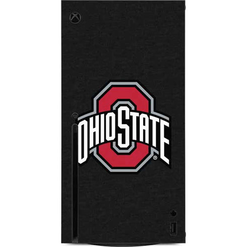 Ohio State University OSU Buckeyes Black Xbox Series X Console Skin