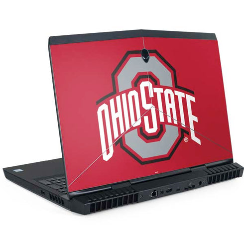Ohio State University Buckeyes Red Logo Dell Alienware Skin