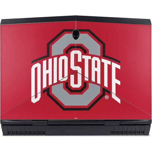 Ohio State University Buckeyes Red Logo Dell Alienware Skin