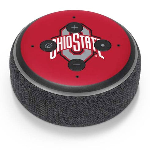Ohio State University Buckeyes Red Logo Amazon Echo Dot Skin