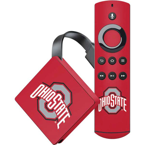 Ohio State University Buckeyes Red Logo Amazon Fire TV Skin