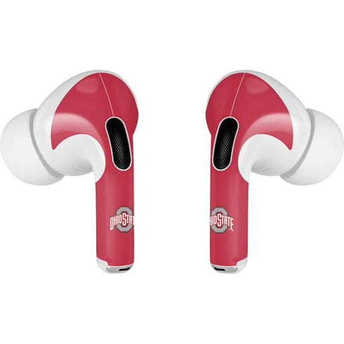 Ohio State University Buckeyes Red Logo Apple AirPods Pro Skin