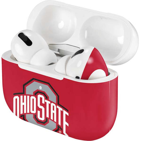 Ohio State University Buckeyes Red Logo Apple AirPods Pro Skin