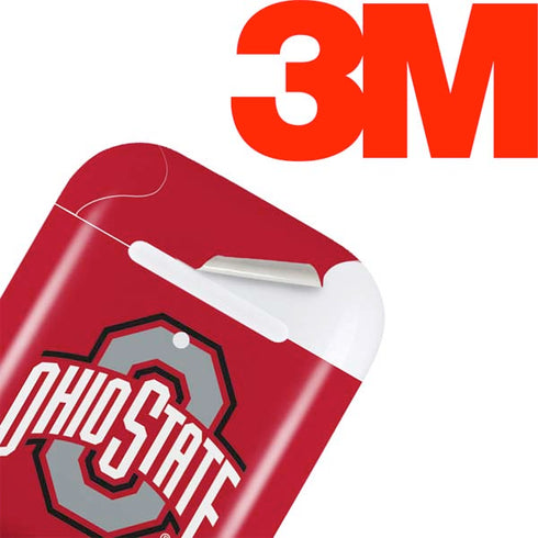 Ohio State University Buckeyes Red Logo Apple AirPods Skin