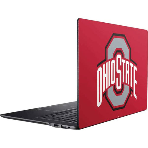 Ohio State University Buckeyes Red Logo Ativ Book 9 (15.6in 2014) Skin