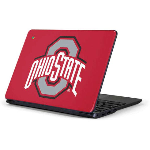 Ohio State University Buckeyes Red Logo Samsung Chromebook Skin
