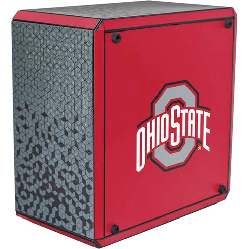Ohio State University Buckeyes Red Logo Cooler Master MasterBox Q300L Mini Tower Skin