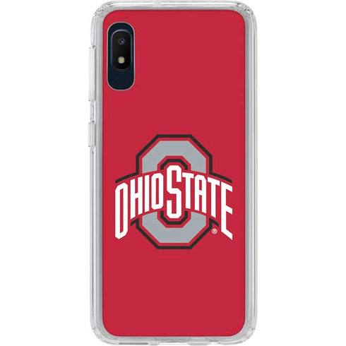Ohio State University Buckeyes Red Logo Galaxy A10e Clear Case