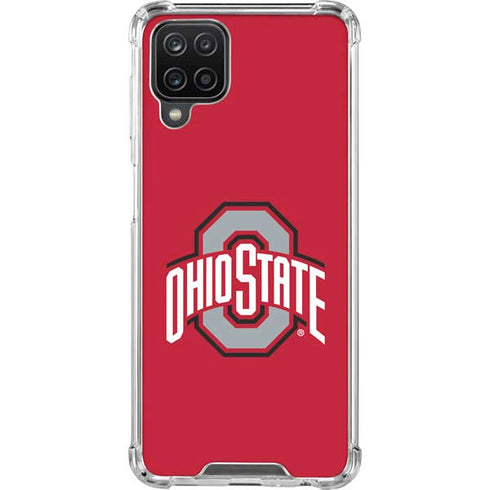 Ohio State University Buckeyes Red Logo Galaxy A12 Clear Case