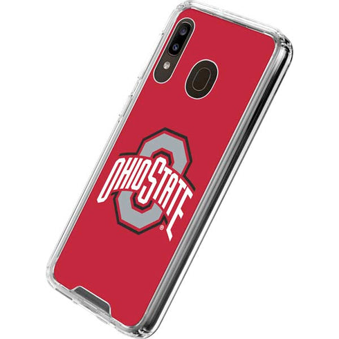 Ohio State University Buckeyes Red Logo Galaxy A30 Clear Case