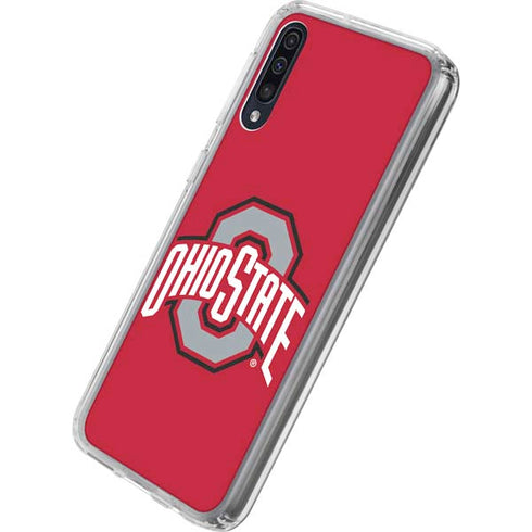 Ohio State University Buckeyes Red Logo Galaxy A50 Clear Case