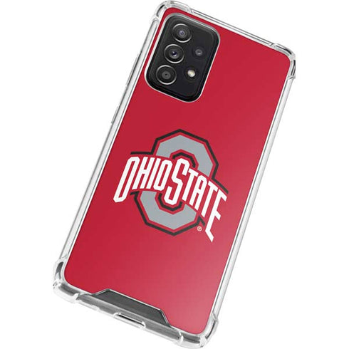 Ohio State University Buckeyes Red Logo Galaxy A52 5G Clear Case