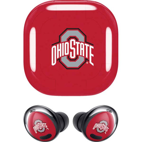 Ohio State University Buckeyes Red Logo Galaxy Buds Pro Skin