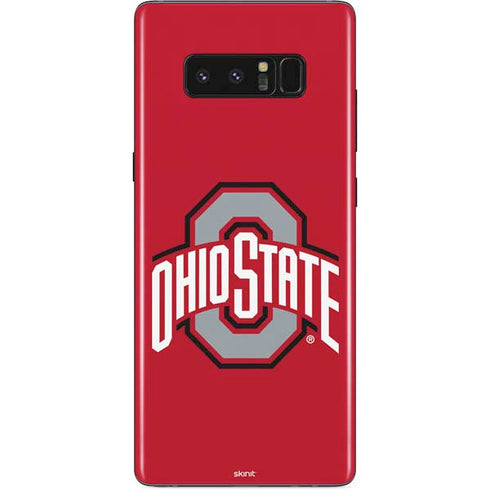 Ohio State University Buckeyes Red Logo Galaxy Note 8 Skin
