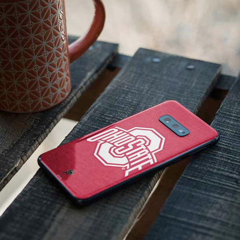Ohio State University Buckeyes Red Logo Galaxy S10e Skin