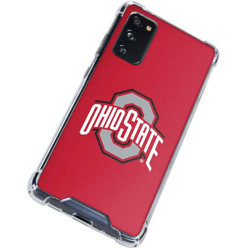 Ohio State University Buckeyes Red Logo Galaxy S20 FE Clear Case