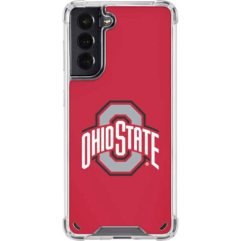 Ohio State University Buckeyes Red Logo Galaxy S21 5G Clear Case