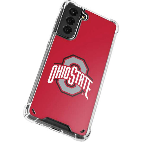 Ohio State University Buckeyes Red Logo Galaxy S21 Plus 5G Clear Case