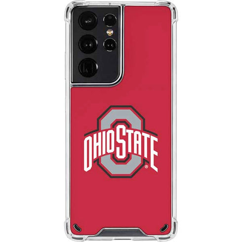 Ohio State University Buckeyes Red Logo Galaxy S21 Ultra 5G Clear Case