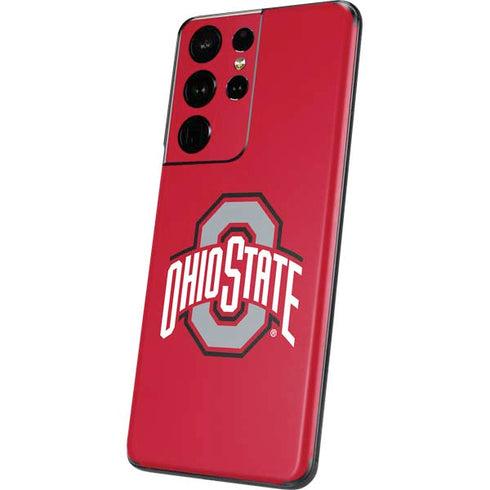 Ohio State University Buckeyes Red Logo Galaxy S21 Ultra 5G Skin