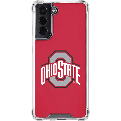 Ohio State University Buckeyes Red Logo Galaxy S22 Clear Case
