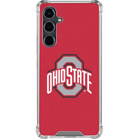 Ohio State University Buckeyes Red Logo Galaxy S23 FE Clear Case