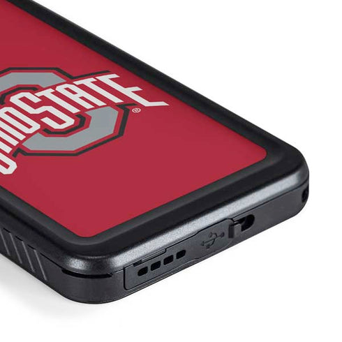 Ohio State University Buckeyes Red Logo Galaxy S23 Plus Waterproof Case