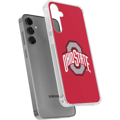 Ohio State University Buckeyes Red Logo Galaxy S24 Plus Clear Case