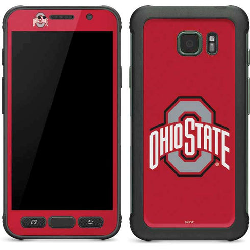 Ohio State University Buckeyes Red Logo Galaxy S7 Active Skin