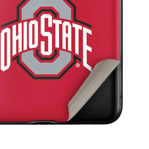 Ohio State University Buckeyes Red Logo Galaxy Z Flip Skin