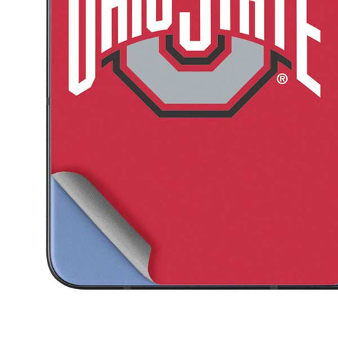 Ohio State University Buckeyes Red Logo Galaxy Z Fold5 5G Skin