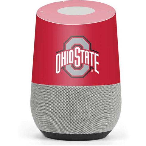 Ohio State University Buckeyes Red Logo Google Home Skin