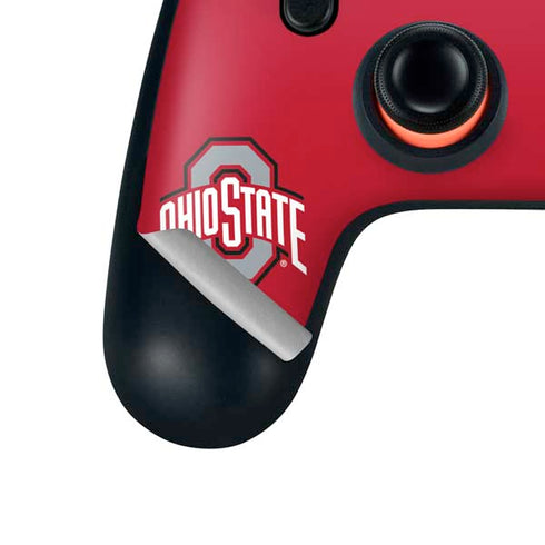 Ohio State University Buckeyes Red Logo Google Stadia Controller Skin