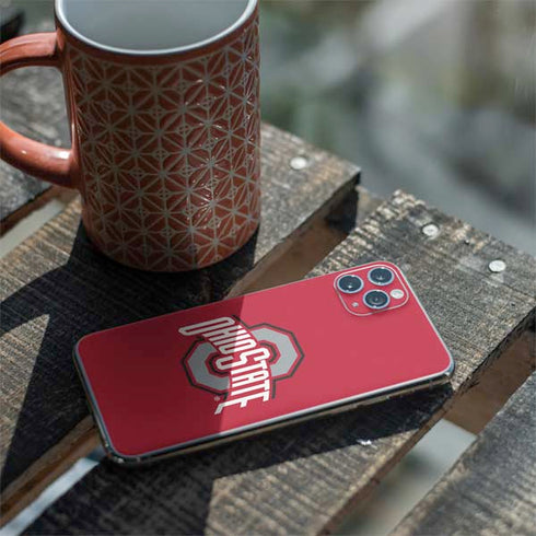 Ohio State University Buckeyes Red Logo iPhone 11 Pro Max Skin