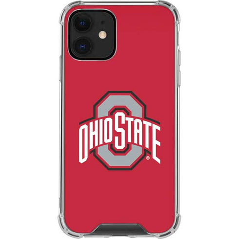 Ohio State University Buckeyes Red Logo iPhone 12 Clear Case