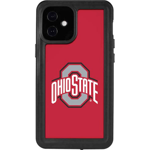 Ohio State University Buckeyes Red Logo iPhone 12 Mini Waterproof Case