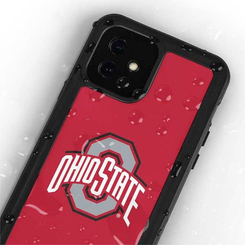Ohio State University Buckeyes Red Logo iPhone 12 Mini Waterproof Case