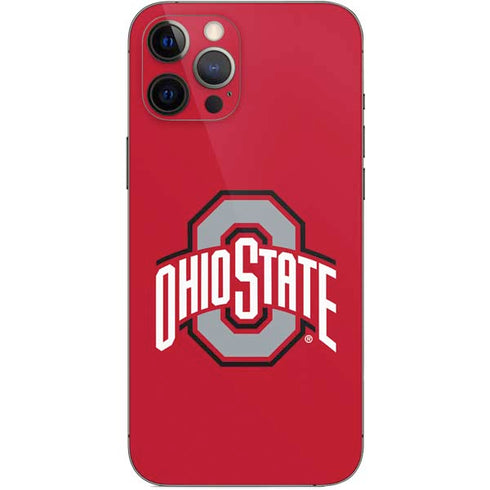 Ohio State University Buckeyes Red Logo iPhone 12 Pro Max Skin