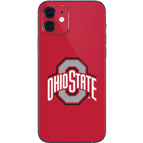 Ohio State University Buckeyes Red Logo iPhone 12 Skin