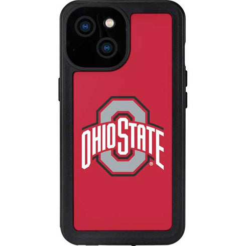 Ohio State University Buckeyes Red Logo iPhone 13 Mini Waterproof Case