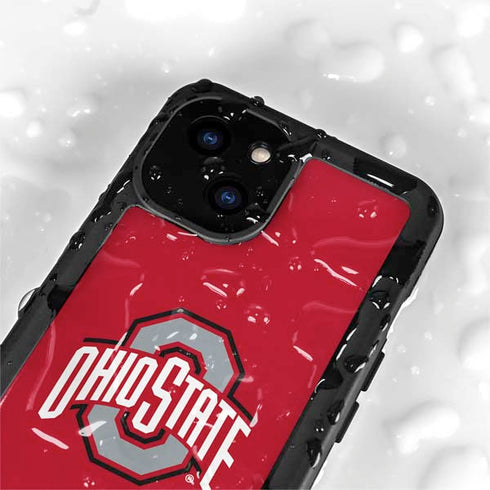 Ohio State University Buckeyes Red Logo iPhone 13 Mini Waterproof Case