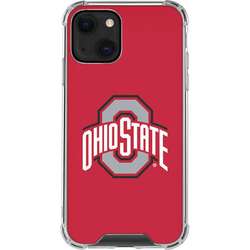 Ohio State University Buckeyes Red Logo iPhone 14 Plus Clear Case